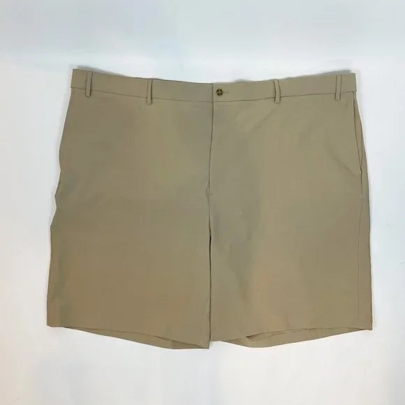 NEW Grand Slam Golf Shorts 54 Expandable Waist Khaki - Picture 2 of 5